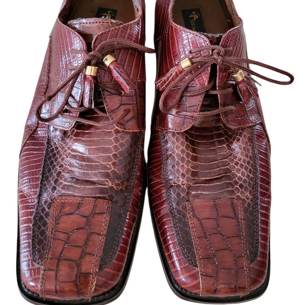 Stacy Adams | Men's Genuine Snakeskin Loafers/ Dress Shoes | 10.5